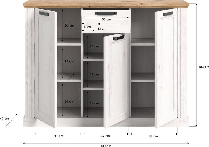 Produktbild Xonox Home Lalu (139 x 42 x 103 cm)
