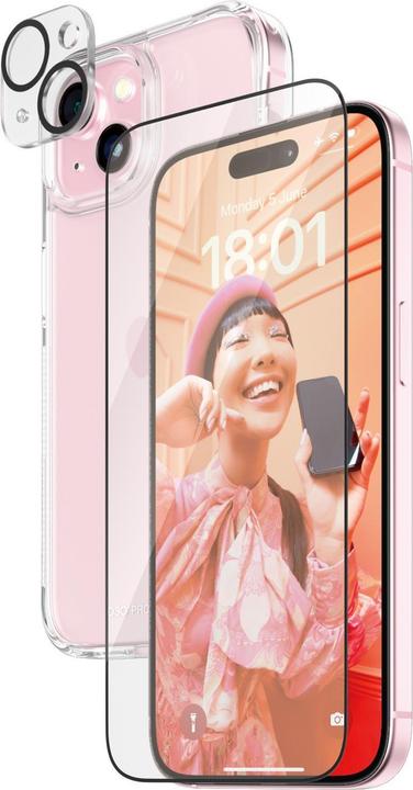 Produktbild PanzerGlass 3-in-1-Pack (1 Stück, Apple iPhone 15)