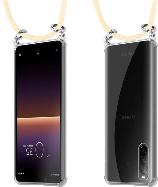 Produktbild Cadorabo TPU Handy Kette SILBER Cover