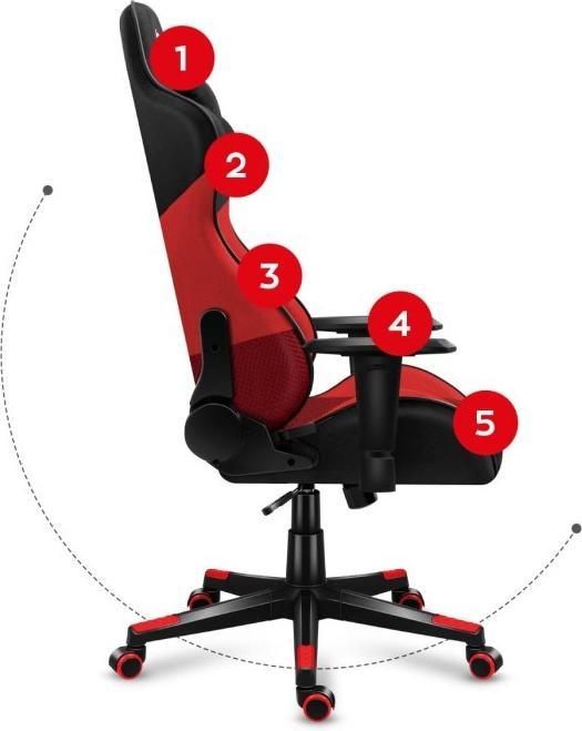 Actual product image Huzaro FORCE 6.2 Red Mesh Gaming Chair