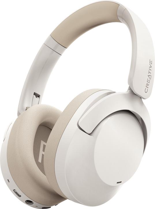 Creative Zen Hybrid 2 (white, Bluetooth, USB-C, ANC) (ANC, 67 h, Wireless)