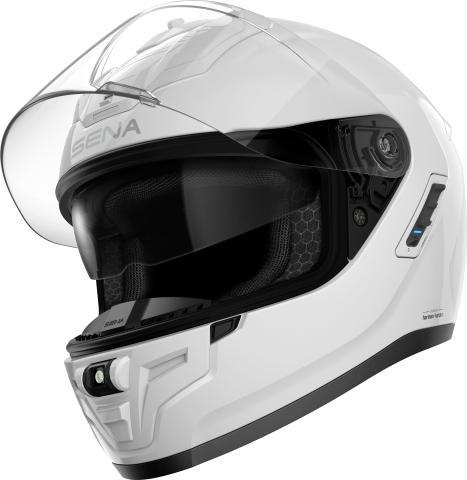 Actual product image Sena PHANTOM - Smart Motorrad-Integralhelm (ECE22.06) - weiss glanz (XL) (XL)