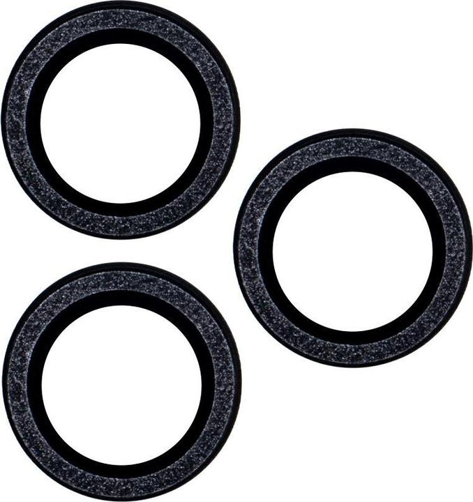 Produktbild OEM Brillenglas-Set für iPhone 14 6,1" schwarz glitter (2 Stück)