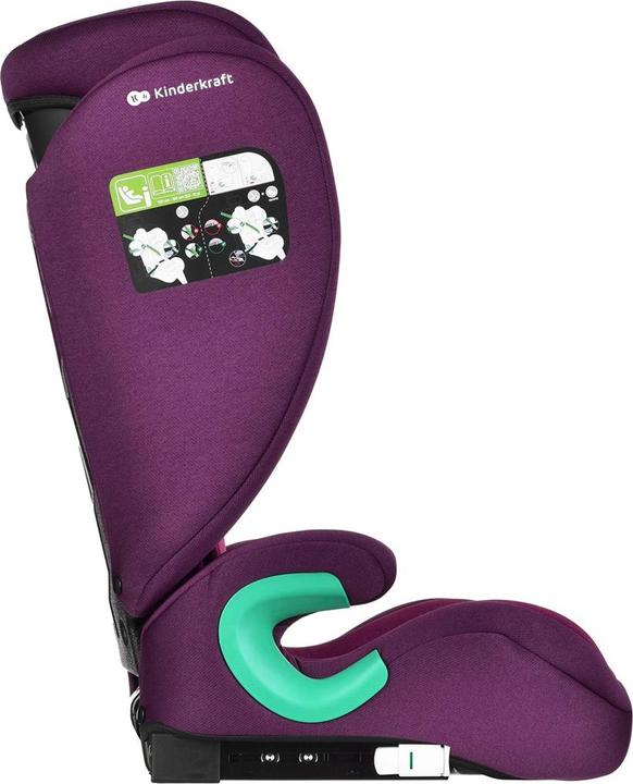 Actual product image KinderKraft Junior Fix 2 I-Size Cherry Pearl (Child seat, ECE R129/i-Size Standard)