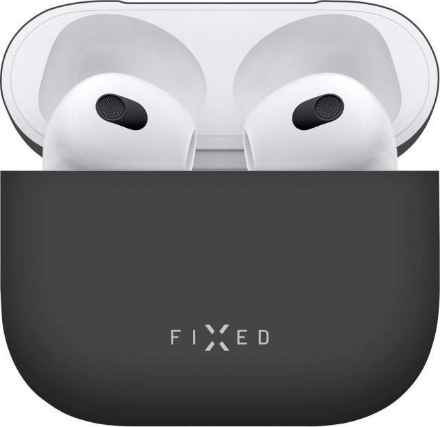 Produktbild Fixed Silky für Apple Airpods 3, schwarz (Kopfhörer Tasche)
