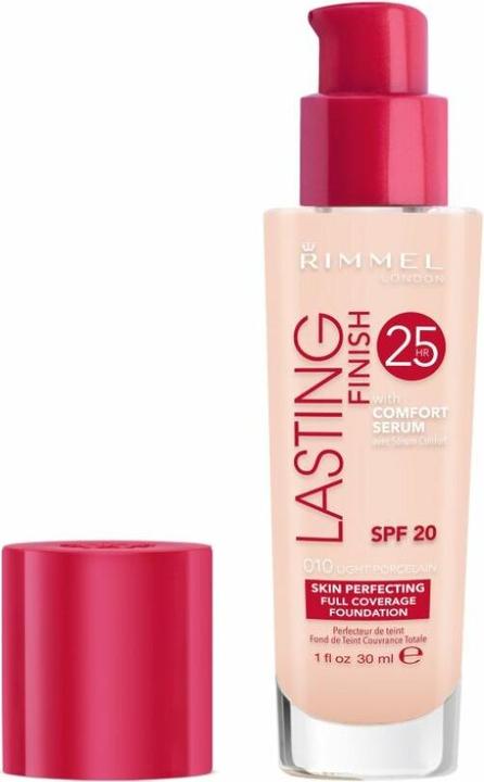 Actual product image Rimmel London Lasting Finish 25hr SPF20 (010 Rose Ivory)