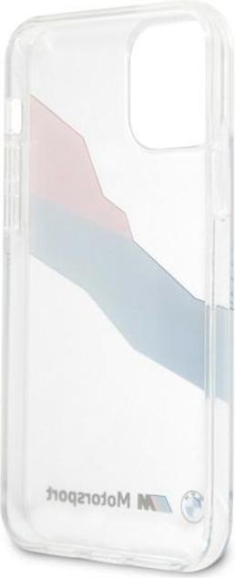 Actual product image BMW Case BMHCP12LSKTGT iPhone 12 Pro Max 6,7" transparent hardcase Motorsport Tricolor (Apple iPhone 12 Pro Max)