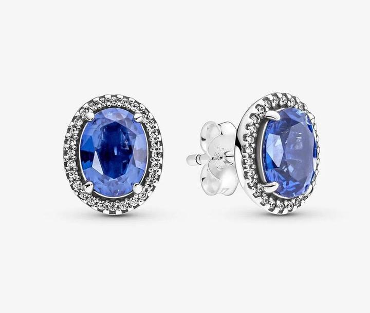 Actual product image Pandora Stud Earrings Sparkling Statement Halo (With stone(s), Sterling silver 925)
