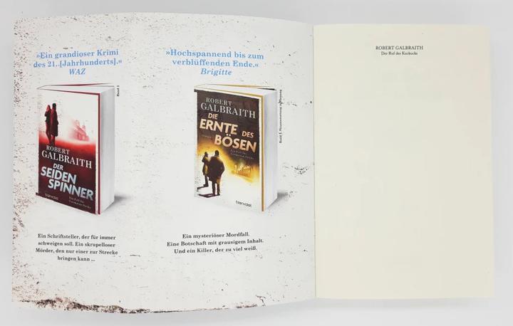 Image du produit Der Ruf des Kuckucks (Allemand, Robert Galbraith, 2014)