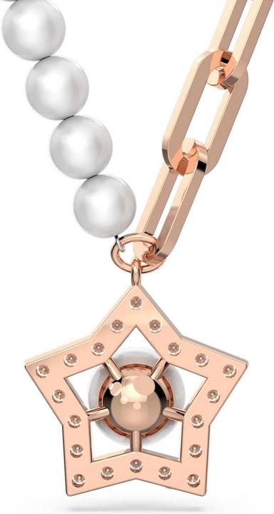 Produktbild Swarovski Stella Stern Kristallperlen Halskette Rosé (Swarovski Metall, 38 - 43 cm)