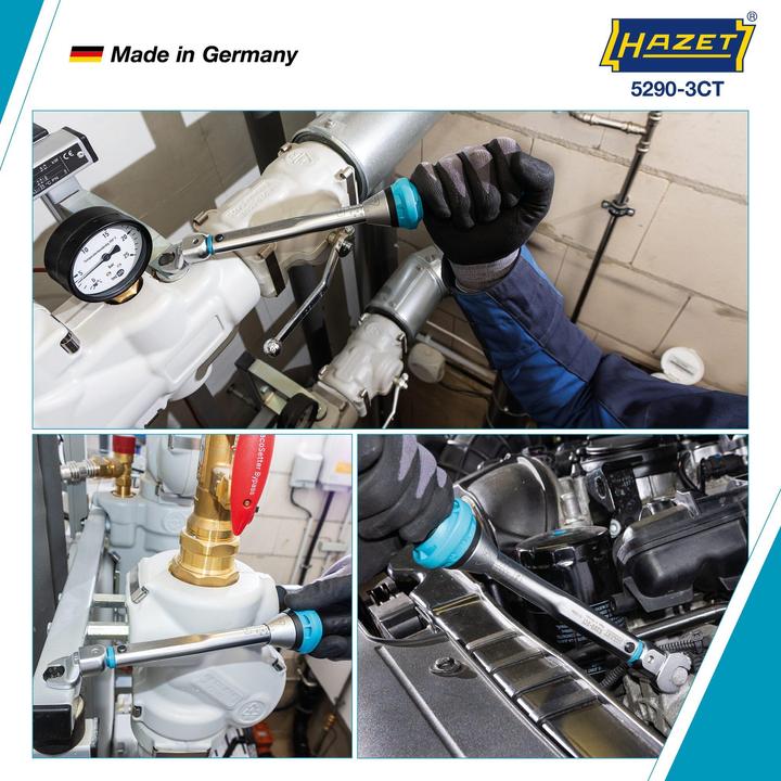 Productafbeelding HAZET Momentsleutel 10...60 Nm - 9 x 12 mm - 5290-3CT (10 Nm, 60 Nm)