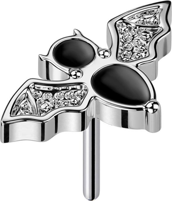 Produktbild Star Piercing Threadless Fledermaus silber (Titan G23, ohne Messing)