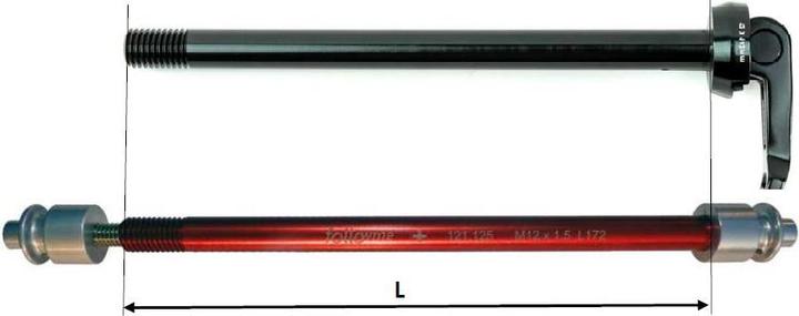 Produktbild FollowMe Steckachsenadapter 12 mm Aluminium