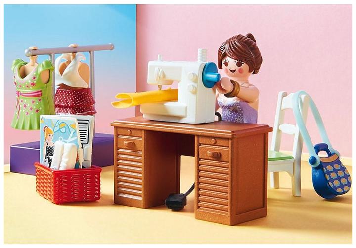 Image du produit Playmobil Chambre à coucher avec coin couture (70208, Maison de poupée Playmobil)