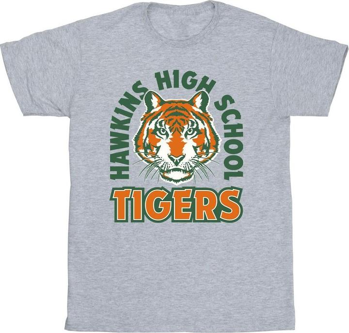 Netflix Stranger Things Hawkins Arch Tiger TShirt (3XL)
