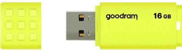 Produktbild Goodram UME2 - 16 GB - USB Typ-A - 2.0 - 20 MB/s - 9 g - Gelb (16 GB, USB-A)
