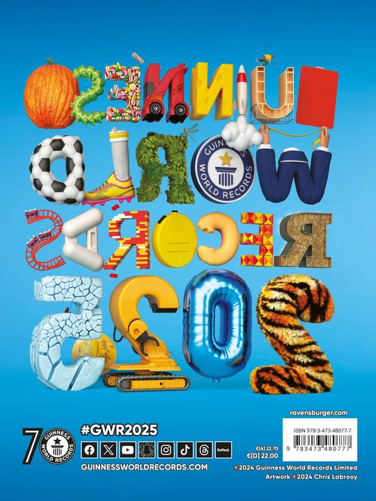 Actual product image Ravensburger Guinness World Records 2025 (German, Guinness World Records Ltd., 2024)