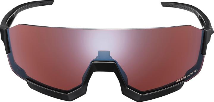 Actual product image Shimano Unisex goggles Aerolite HC black (Black, RIDESCAPE HC (N3))