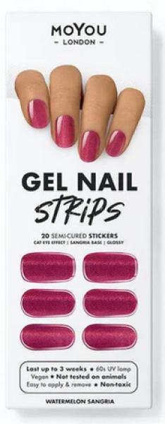 MoYou London Gel Nail Strips Watermelon Sangria (Nagellacktrockner, Watermelon Sangria)