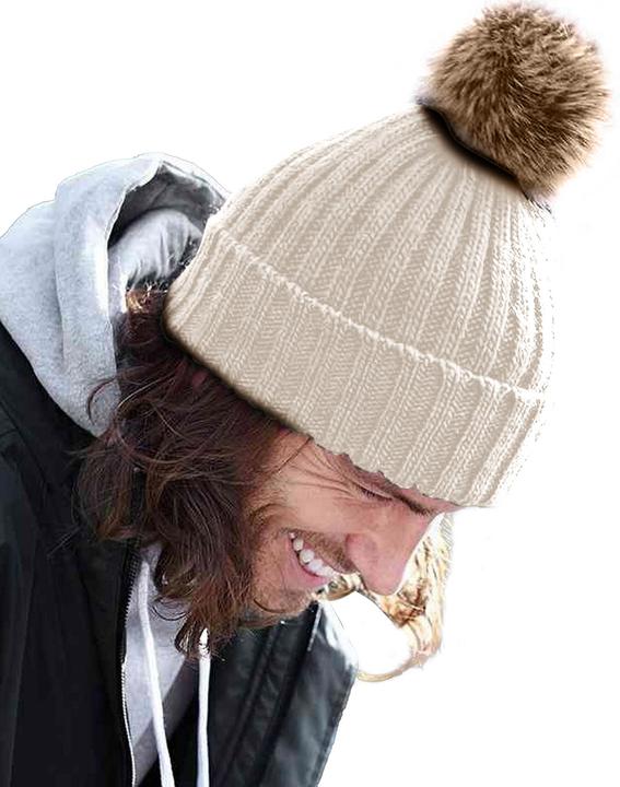 Immagine prodotto Beechfield Cappello a maglia con pom pom (Taglia unica)