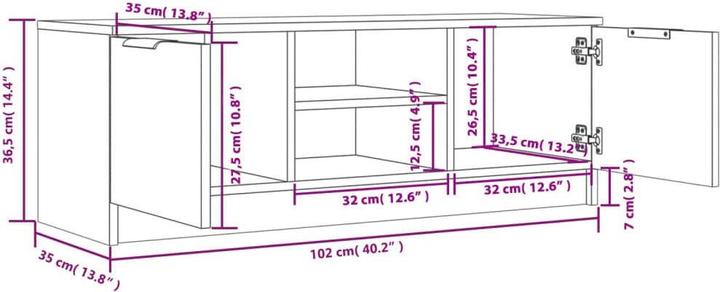 Produktbild VidaXL Sophie (102 x 35 x 36.5 cm)