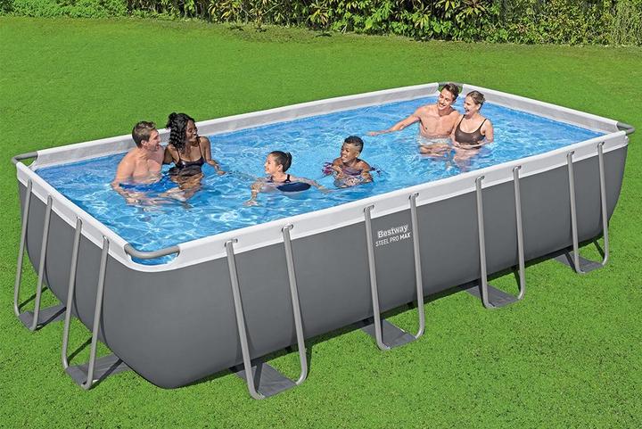 Produktbild Bestway Power Steel Frame Pool Komplett- Set, mit Sandfilteranlage, 549x274x122 (549 x 274 x 122 cm)