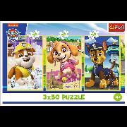 Actual product image Trefl Puzzle 3 x 50 – Paw Patrol (150 pieces)
