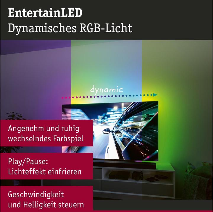 Produktbild Paulmann EntertainLED USB TV Stripe (RGB, 200 cm, Indoor)