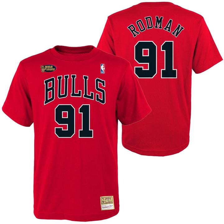 Actual product image Mitchell & Ness Chicago Bulls Dennis Rodman T-Shirt Men (L)