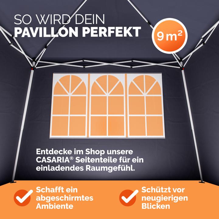 Produktbild Casaria Pavillon Pop-up (300 cm, 300 cm)