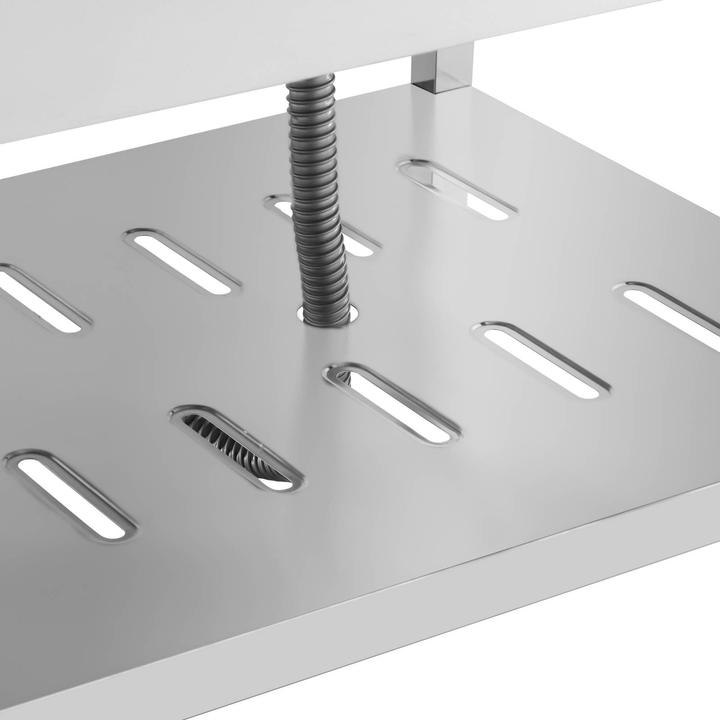 Image du produit Royal Catering Spültisch Spülbecken Edelstahlspüle Gastrospüle mit Regal 140 x 70 cm (Évier encastré avec égouttoir, 25 cm, 70 cm)