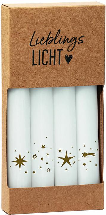 Actual product image Set of 4 stick candles - Stars (4 pcs.)