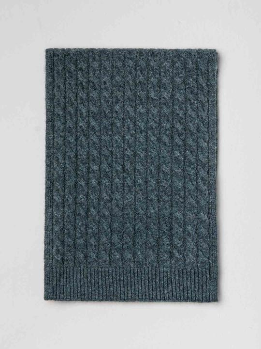 Furnari Gestrickter 100% KaschmirSchal - Lugano Grün
