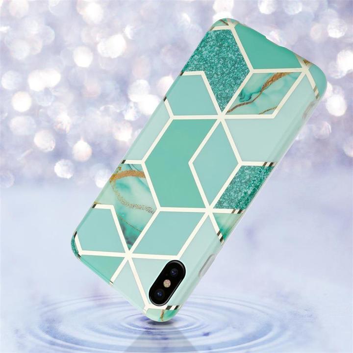 Productafbeelding Cadorabo IMD TPU Kleurrijke Marmeren Hoes (Apple iPhone X)