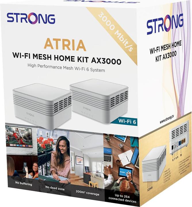 Produktbild Strong ATRIA Wi-Fi Mesh Home Kit AX3000 Weiss