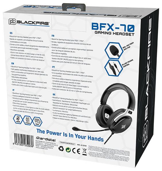 Produktbild Ardistel Headsets Micro Gaming Bfx-70 Black (Kabelgebunden)