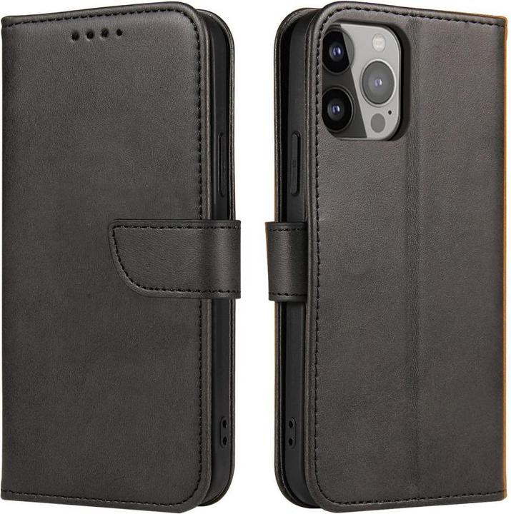 Immagine prodotto Hurtel Custodia a portafoglio con supporto per iPhone 15 Pro Max - Nero (Apple iPhone 15 Pro Max)