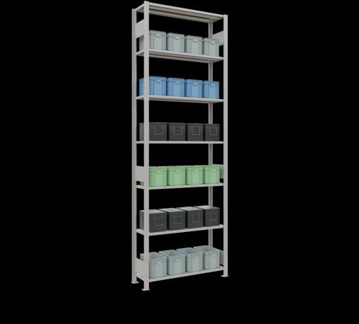 Image du produit Schulte Lagertechnik Système d'emboîtement pour rayonnage de base MULTIplus85 avec traverse de longueur