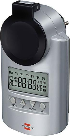 Actual product image Brennenstuhl Timer with large display, Primera-Line 1min 16 A 230VAC 24h DE Type F (CEE 7/4) Plug (CEE 7/3)