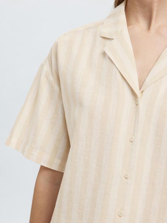Produktbild Selected Homme Kurzarm Bluse aus Leinengemisch (42)