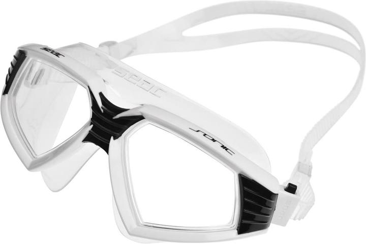 Produktbild Seac Schwimmbrille Sonic schwarz weiss/schwarz, beschlagfrei, 100% UV-Schutz, Silikon (One Size)