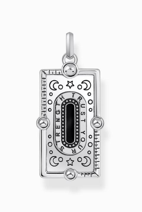 Immagine prodotto Thomas Sabo Ciondolo a catena Snake con smalto nero a freddo e pietre colorate Argento (Argento 925, Smalto/argento, Smalto)