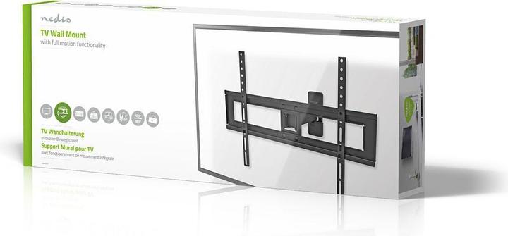 Actual product image Nedis Full-motion TV wall mount - 37 - 70" - Max. 35 kg - 2 swivel points - Tilt, swivel a (Wall, 70", 35 kg)