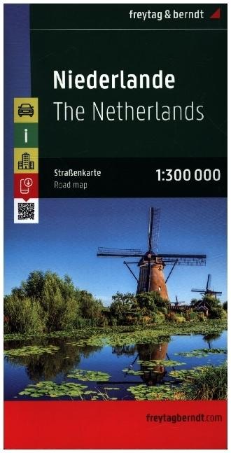 Road map of the Netherlands 1:300,000