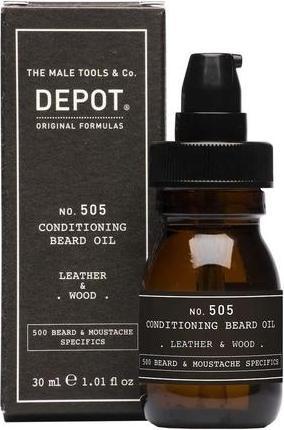 Immagine prodotto Depot - N. 505 Olio per barba condizionante - Pelle e legno (30 ml)