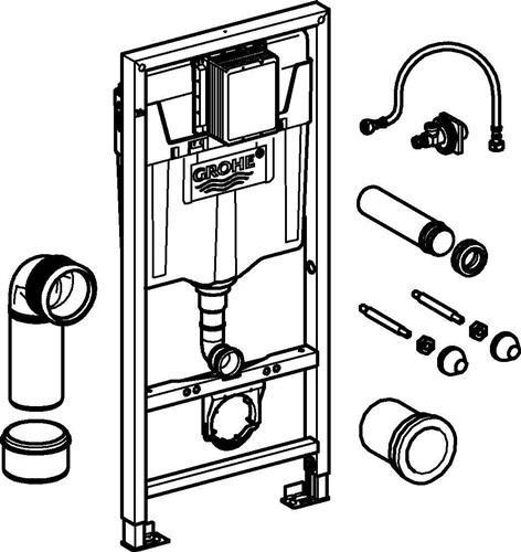 Actual product image Grohe WC element RAPID SL cistern GD 2, flush flow restrictor