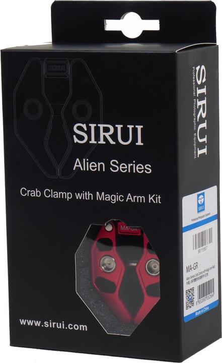 Actual product image Sirui MA-GR Crap Clamp with Magic Arm and Smartphone Holder Red (Stand clamp)