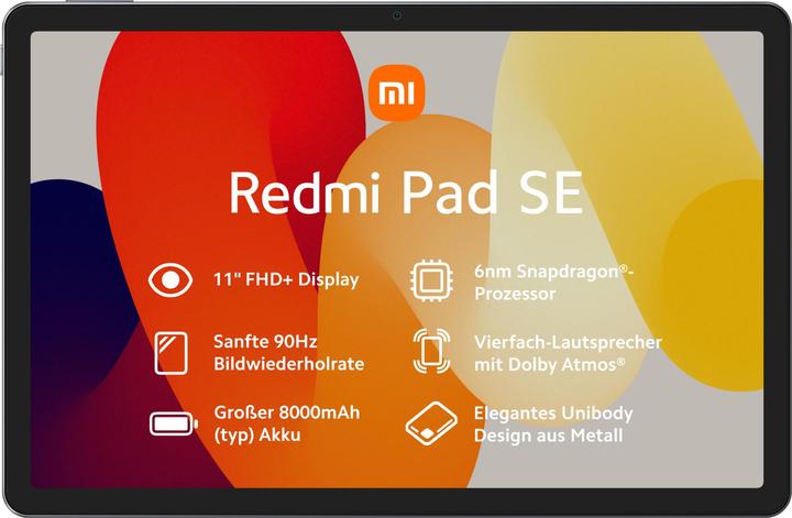 Actual product image Xiaomi Redmi Pad SE (WLAN only, 11", 128 GB, Graphite gray)