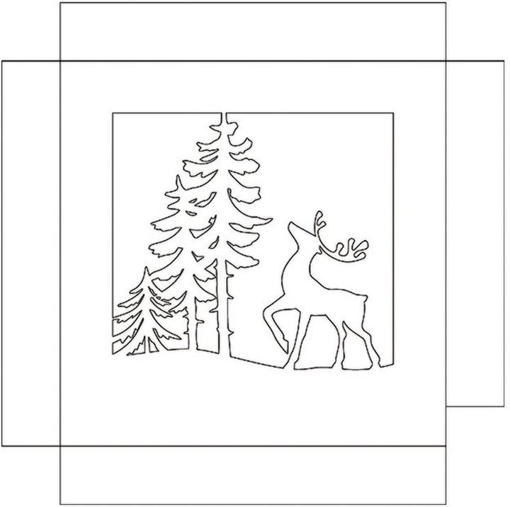 Nährwerte und Zutaten Ursus Bastelset Shadow Box Winterwald, 19 x 19 cm, 1 Stück