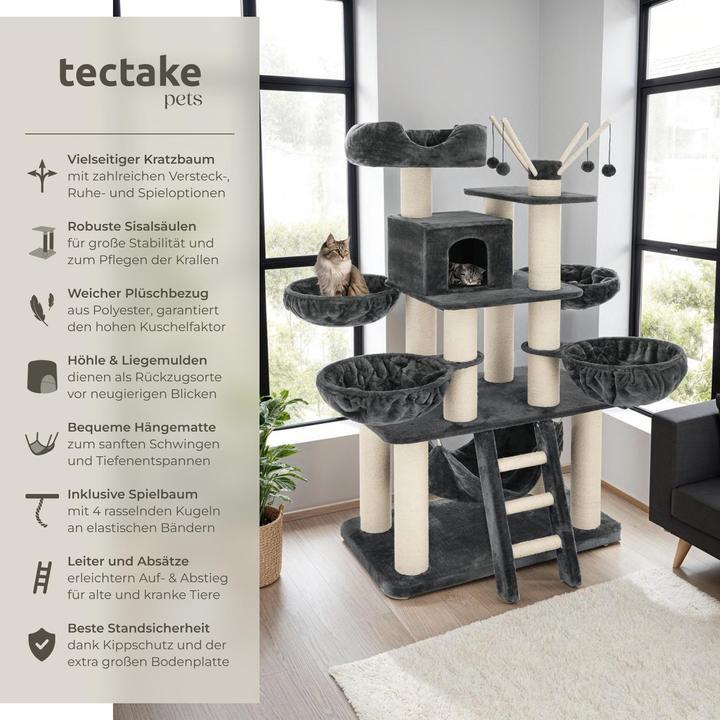 Immagine prodotto tectake Gismo (195 cm, Grigio, Bianco)